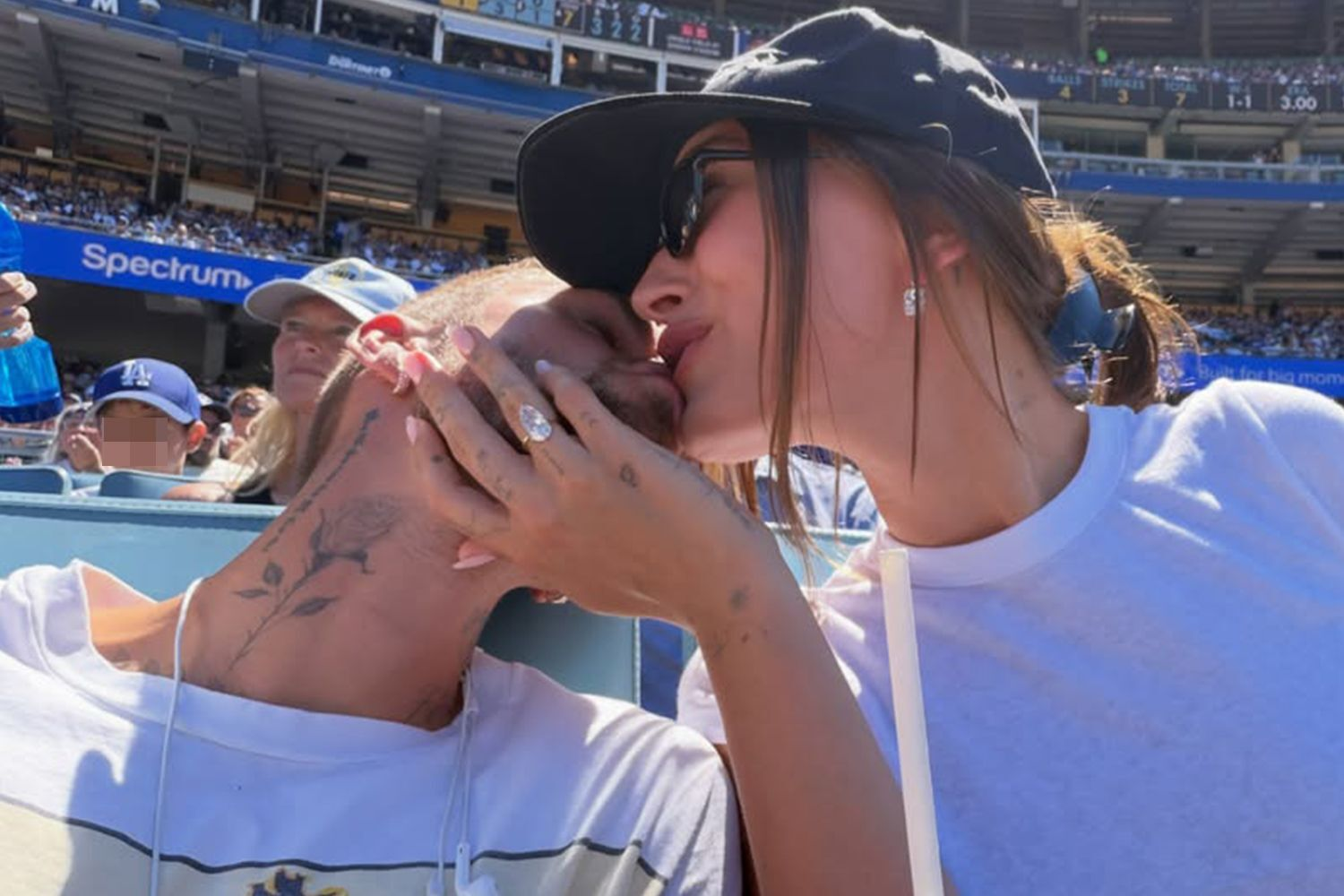 Justin and Hailey Bieber’s Sweet Dodgers Night — Candid PDA and Rare Family Snaps